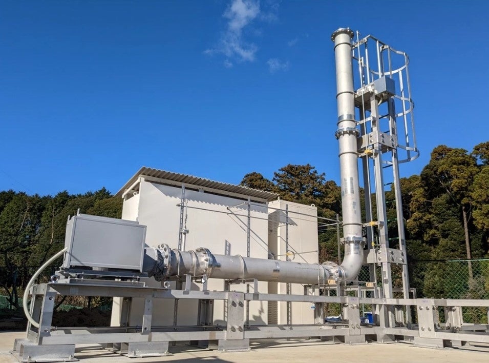 メタン排出計測技術評価設備の外観