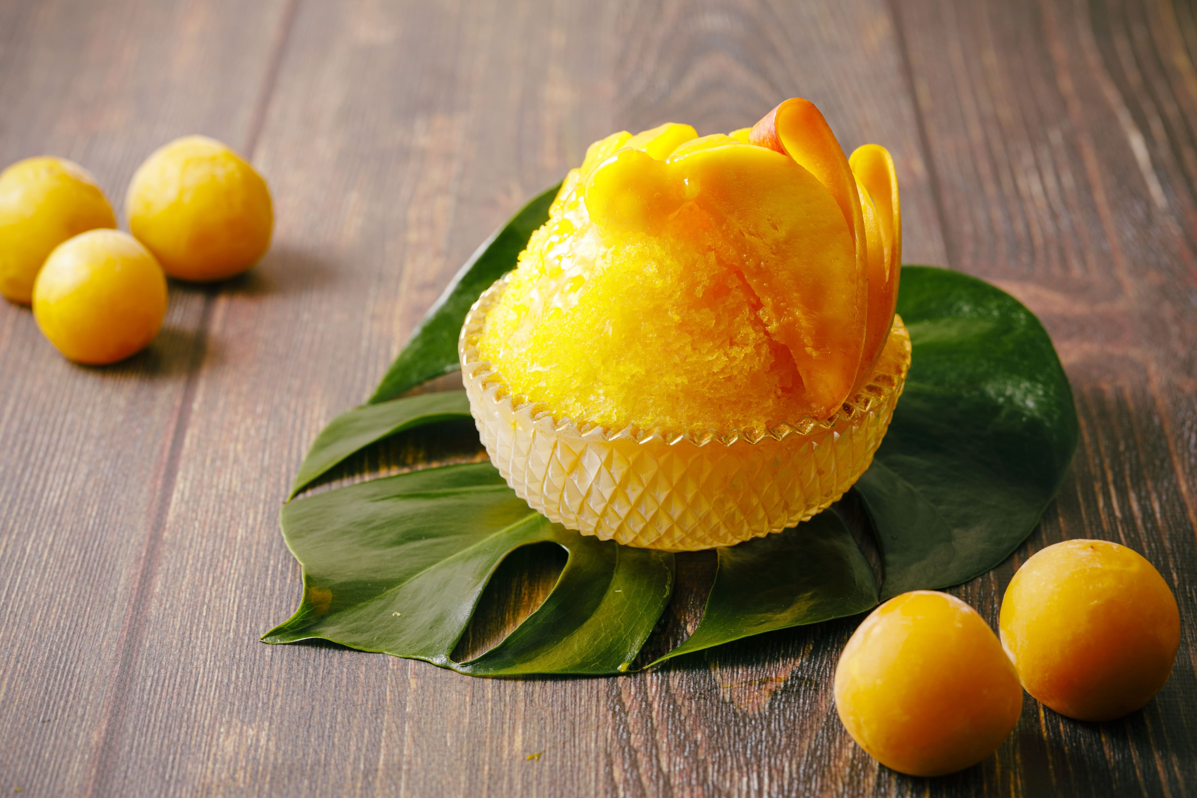 「南高梅とマンゴーのかき氷」イメージ