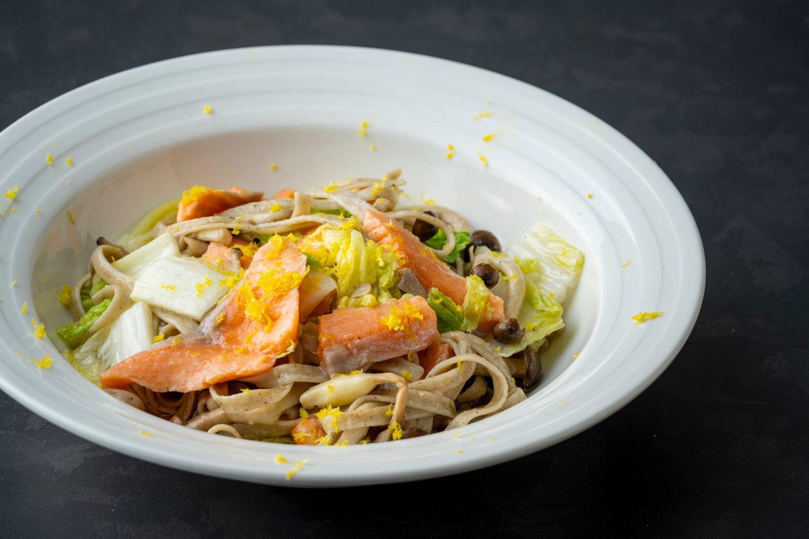 「お蕎麦のパスタ 和風柚子風味」イメージ