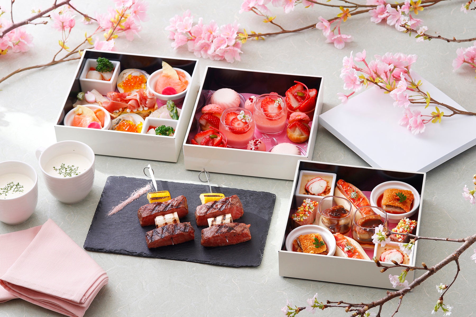 【東京マリオットホテル】桜の名所・御殿山で麗らかな春を堪能する「GOTENYAMA SAKURA BOX」発売