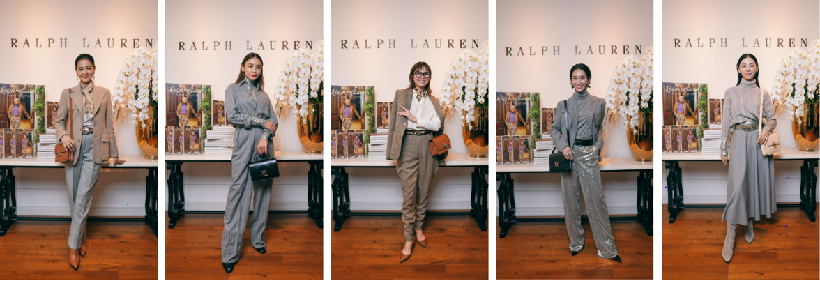 黒谷友香さん、滝沢眞規子さんなどがラルフ ローレン ホームの世界観を