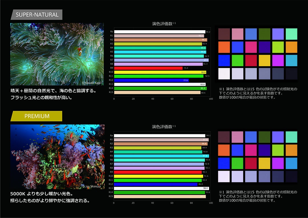 スーパーナチュラルカラー＆プレミアムカラー