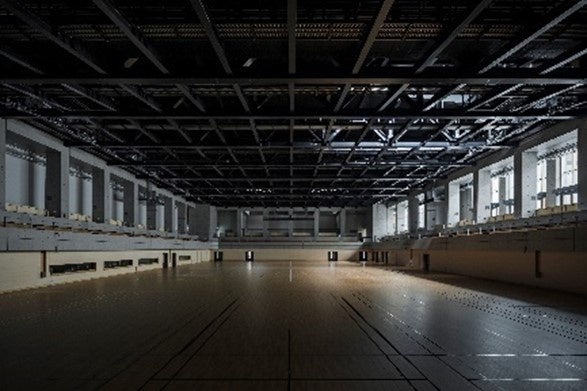 地下2階避難施設としても活用されるメインアリーナ