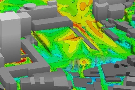 「戸山の丘」の風環境シミュレーション