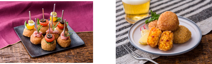 ライスコロッケ・シリーズ　調理イメージ