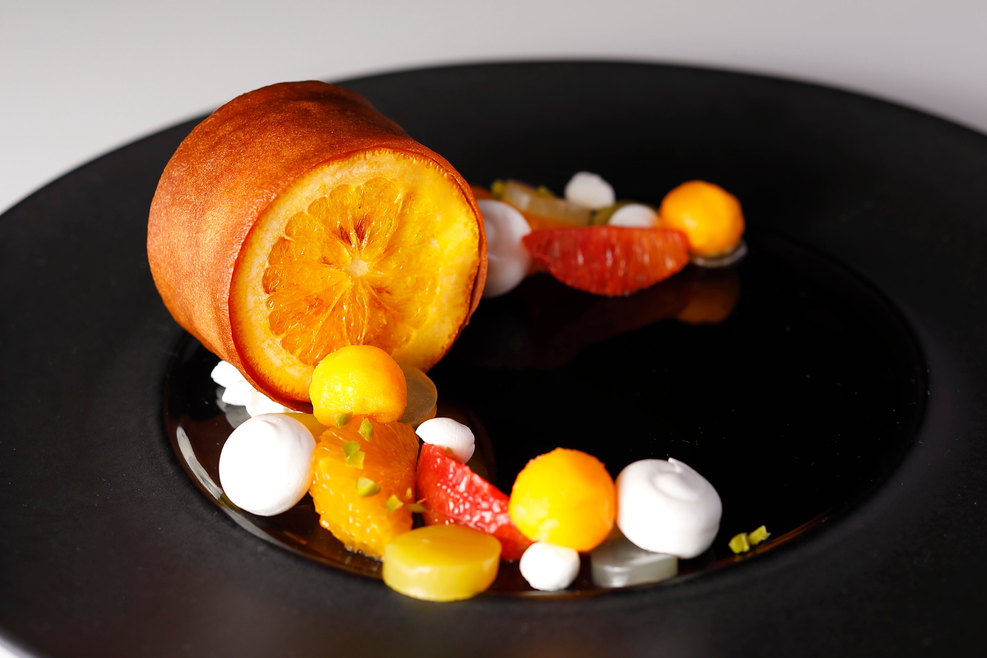 『愛媛県産清見オレンジとブラッドオレンジのアシェット』　1,650円