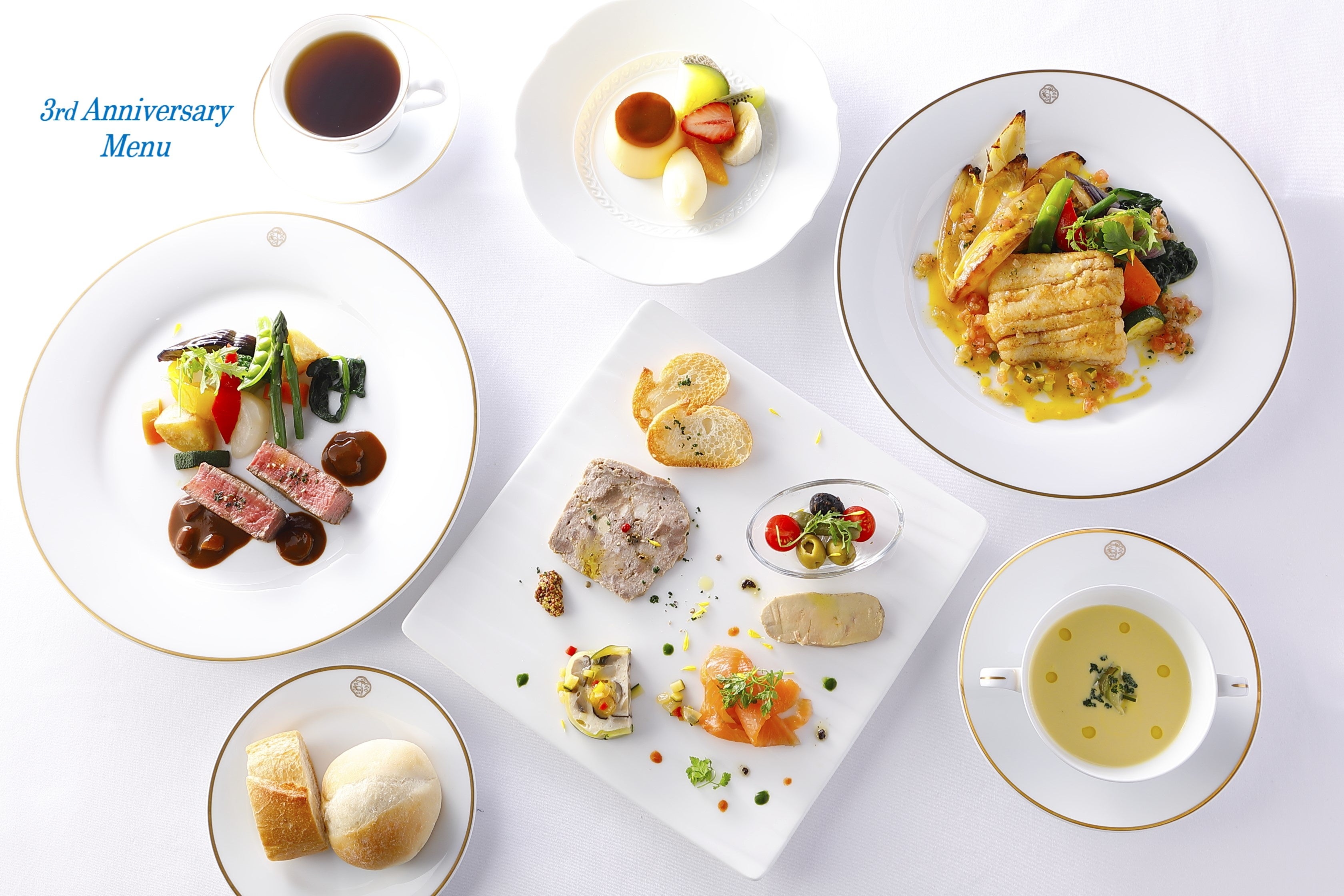 感謝の気持ちを込めてシェフが腕を振るった特別メニュー