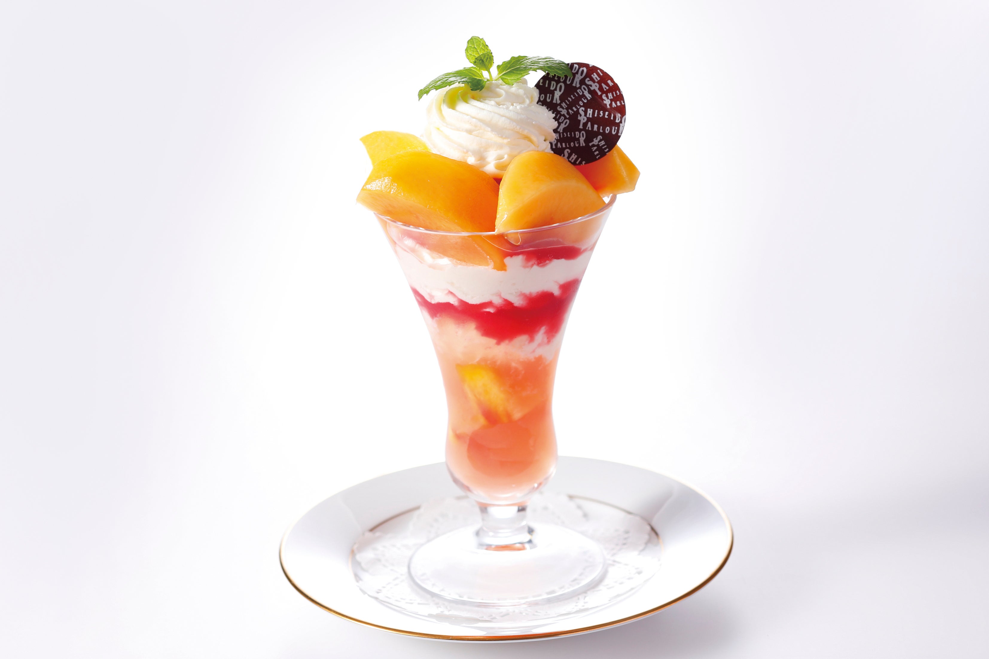 『国産黄桃のパフェ』