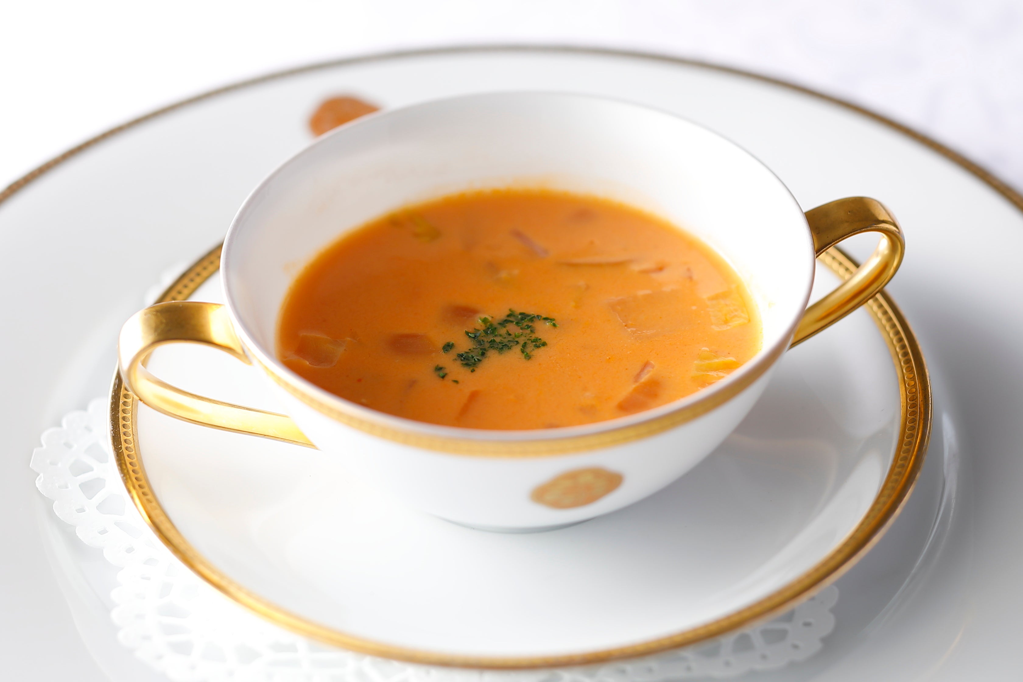 ミネストローネのクリームスープ