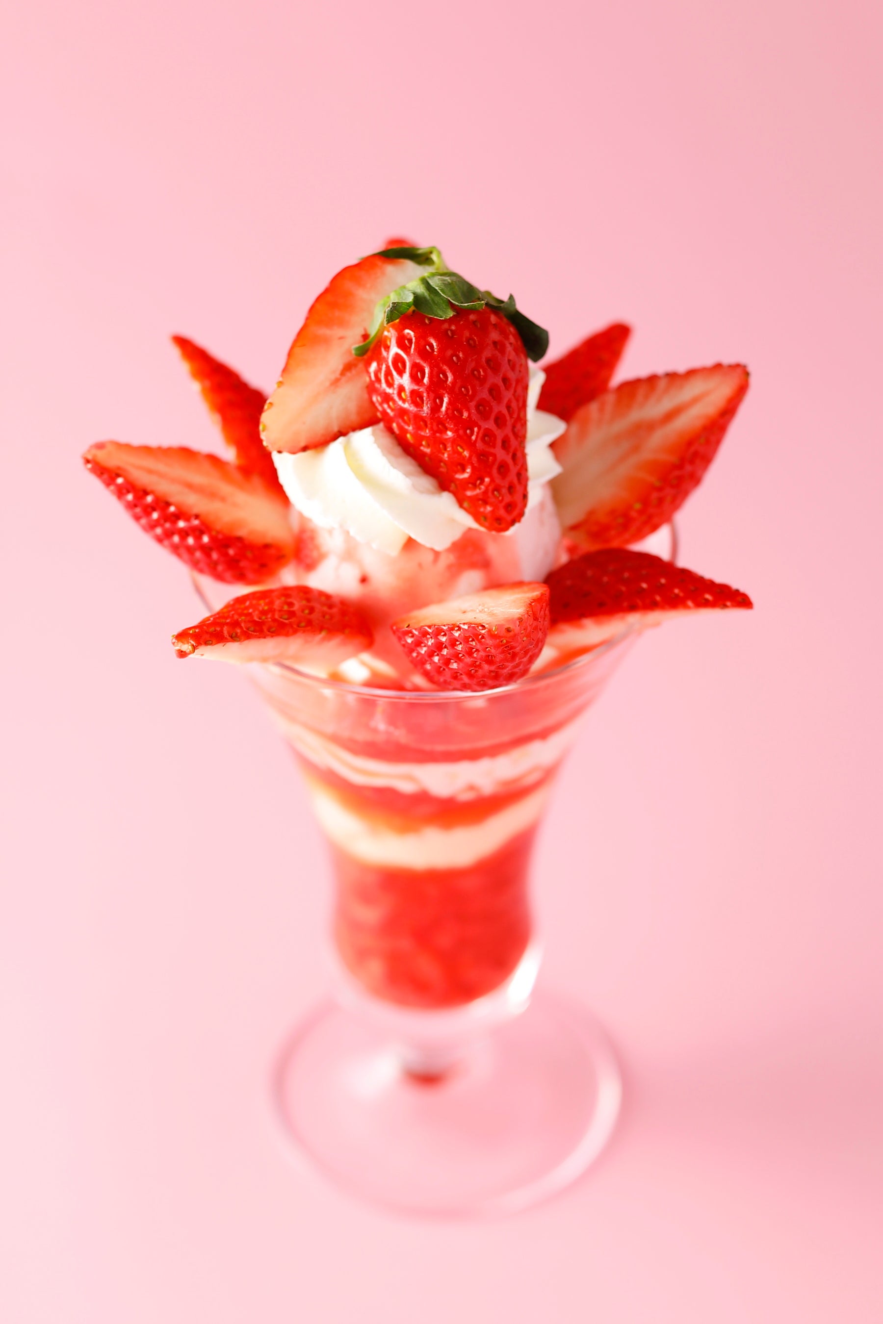 『福島県産苺“ふくはる香”のパフェ』