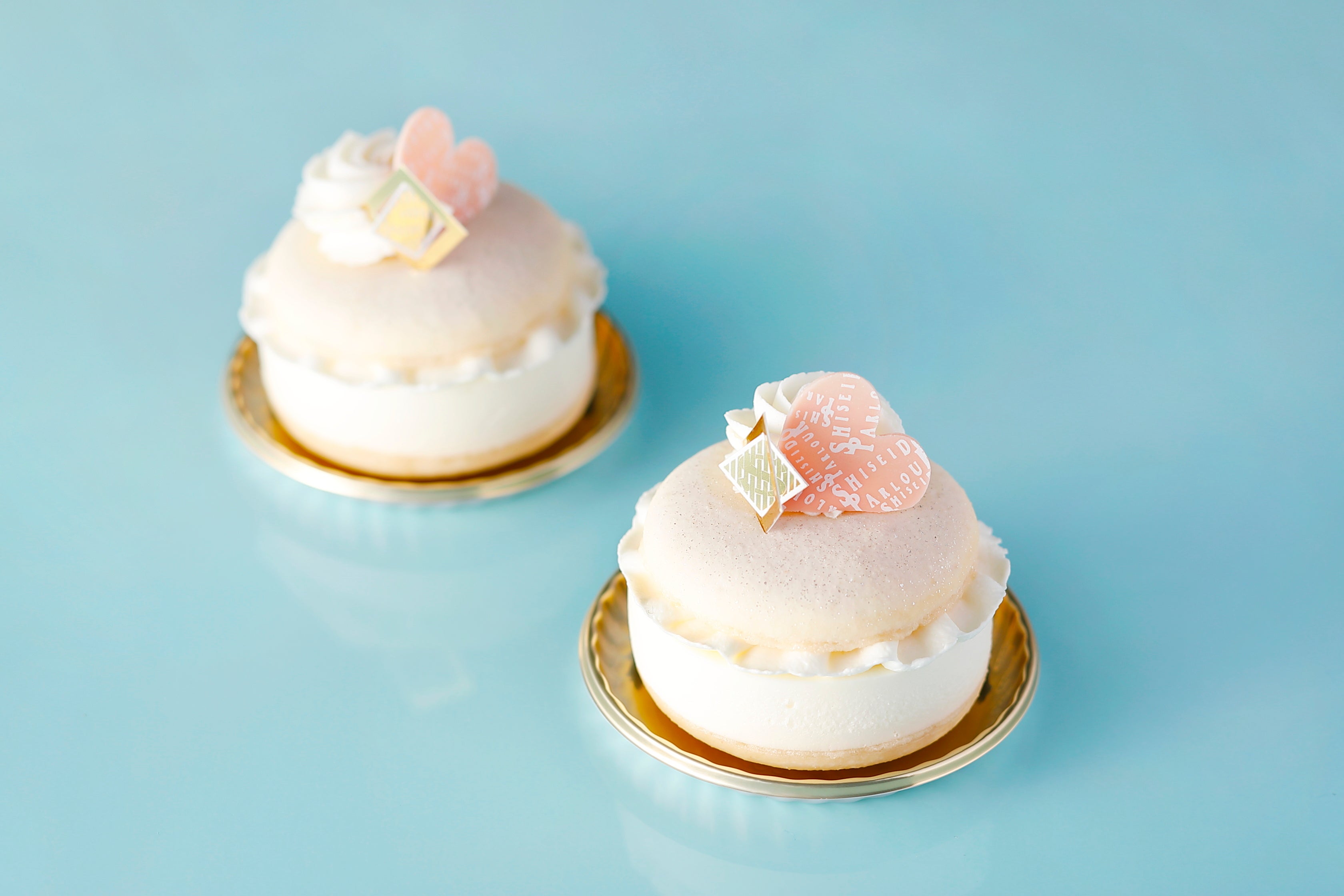 ホワイトチョコレートムースの中にみずみずしいオレンジとゆずのクリームを加えました。