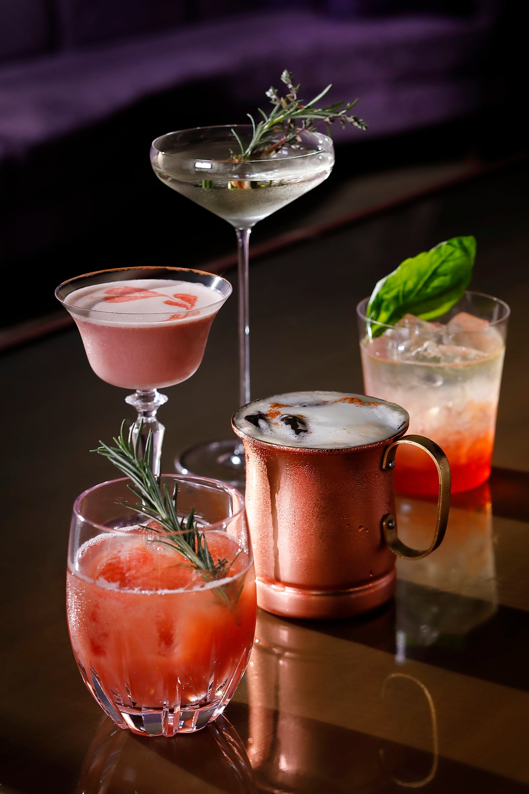 ～温故知新フェア～期間中、全５種類のカクテルが登場します。