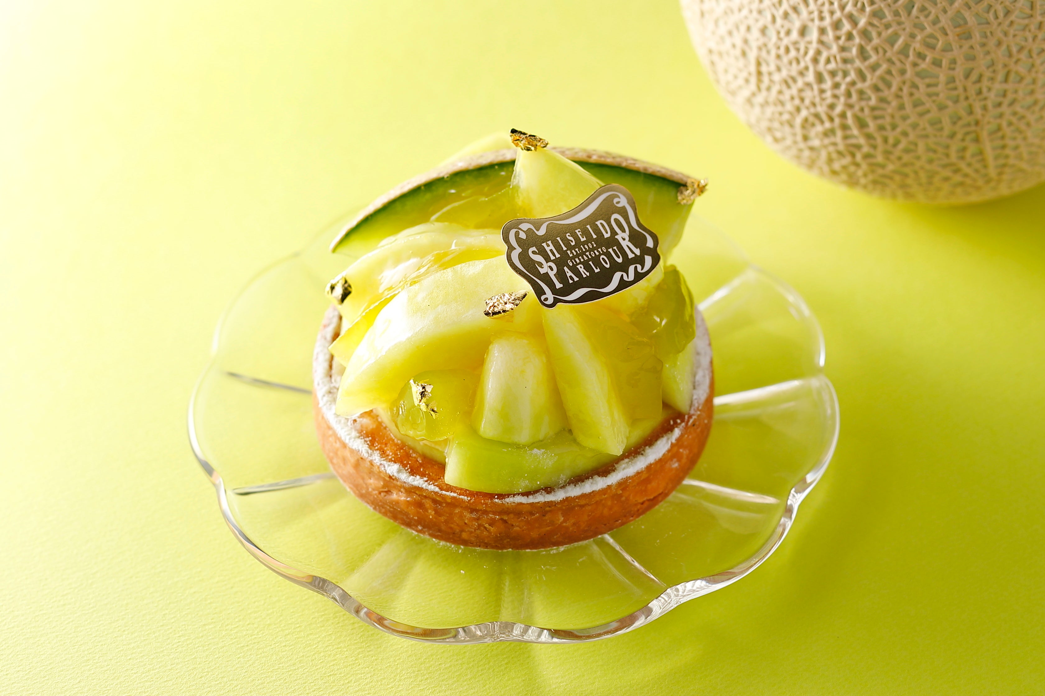 静岡県産のマスクメロンを使用したタルトです。