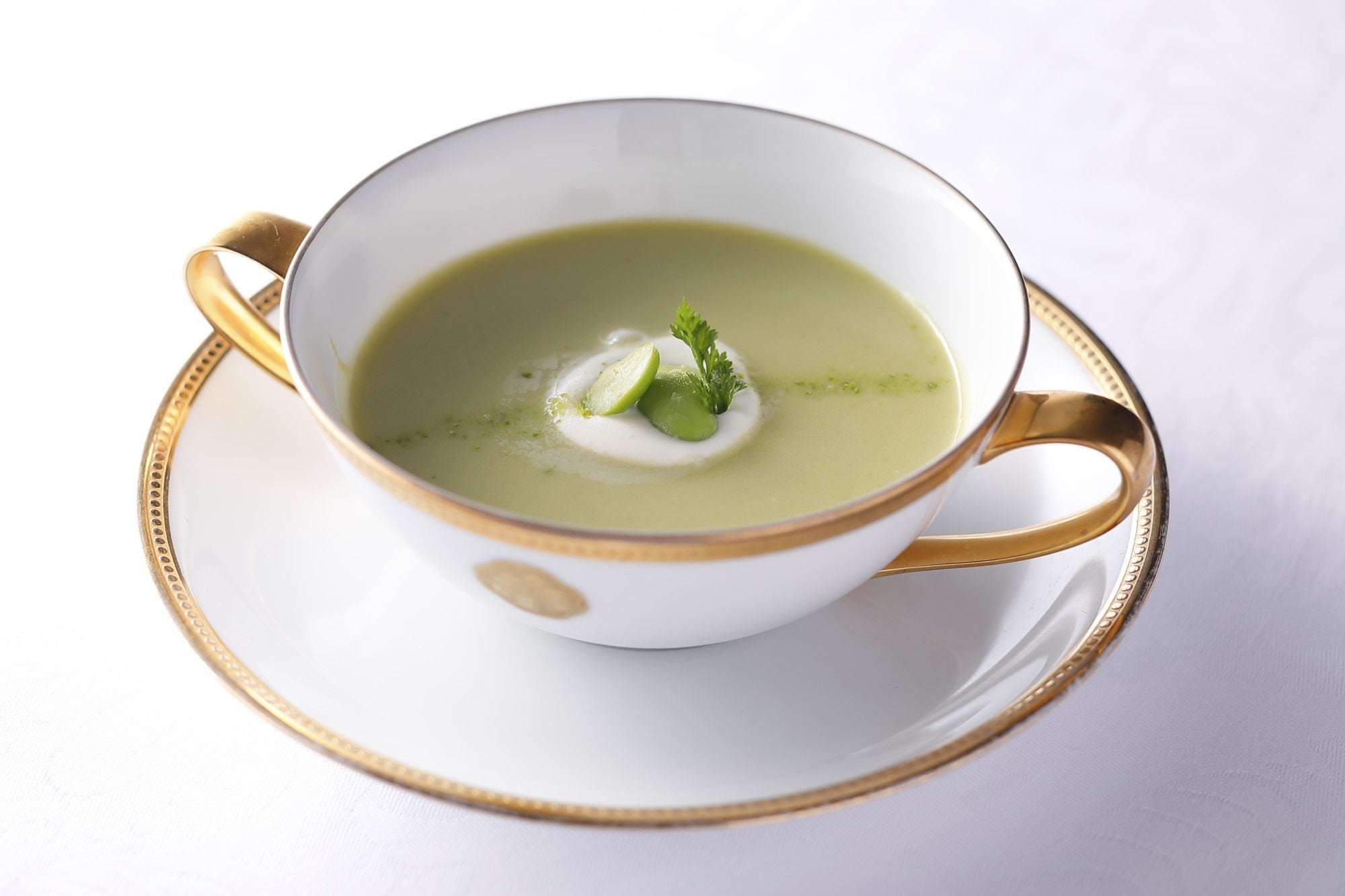 枝豆の冷製クリームスープ