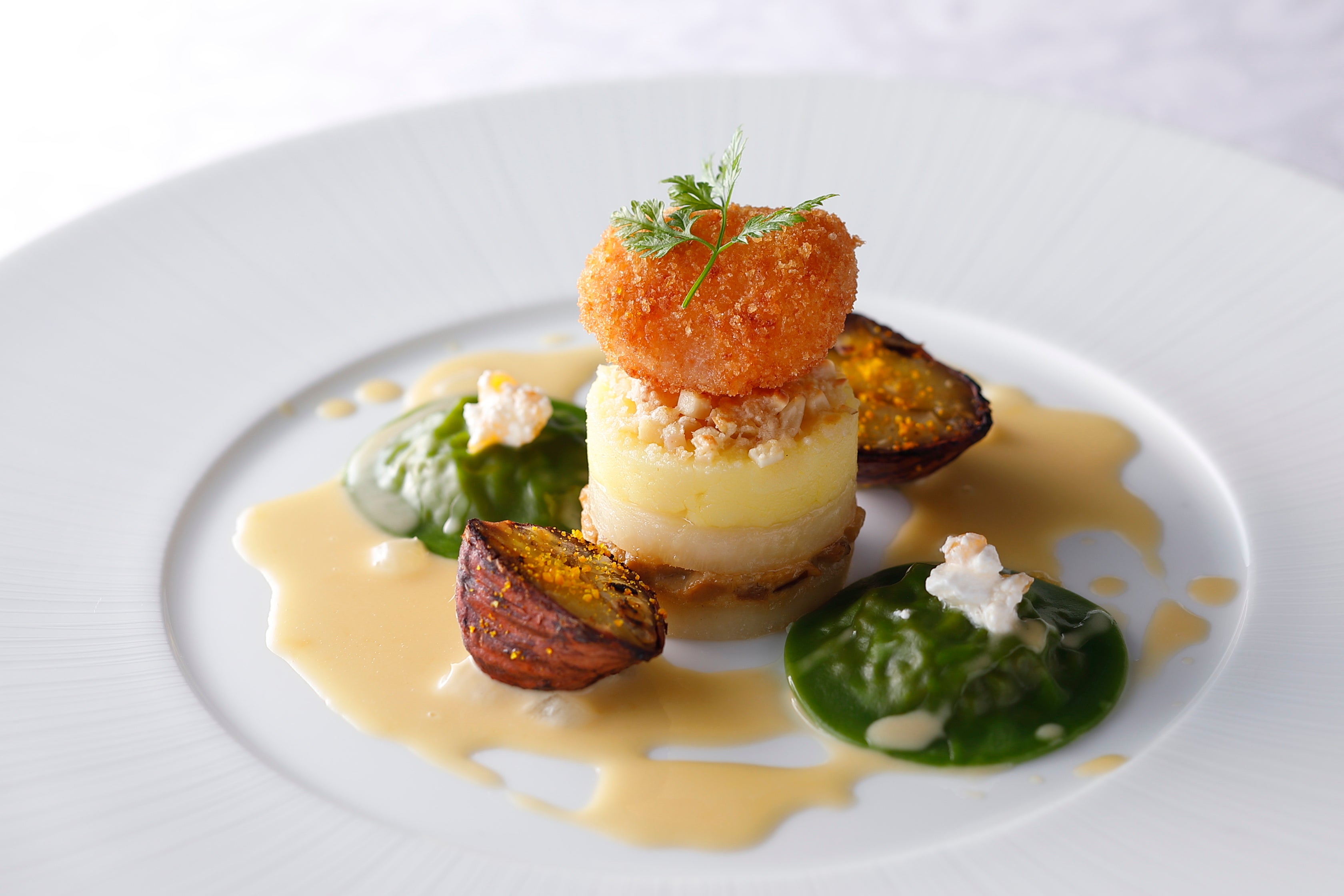 ジビエ（鹿肉・猪肉）のラビオリ　フォン・ド・シュヴルイユ