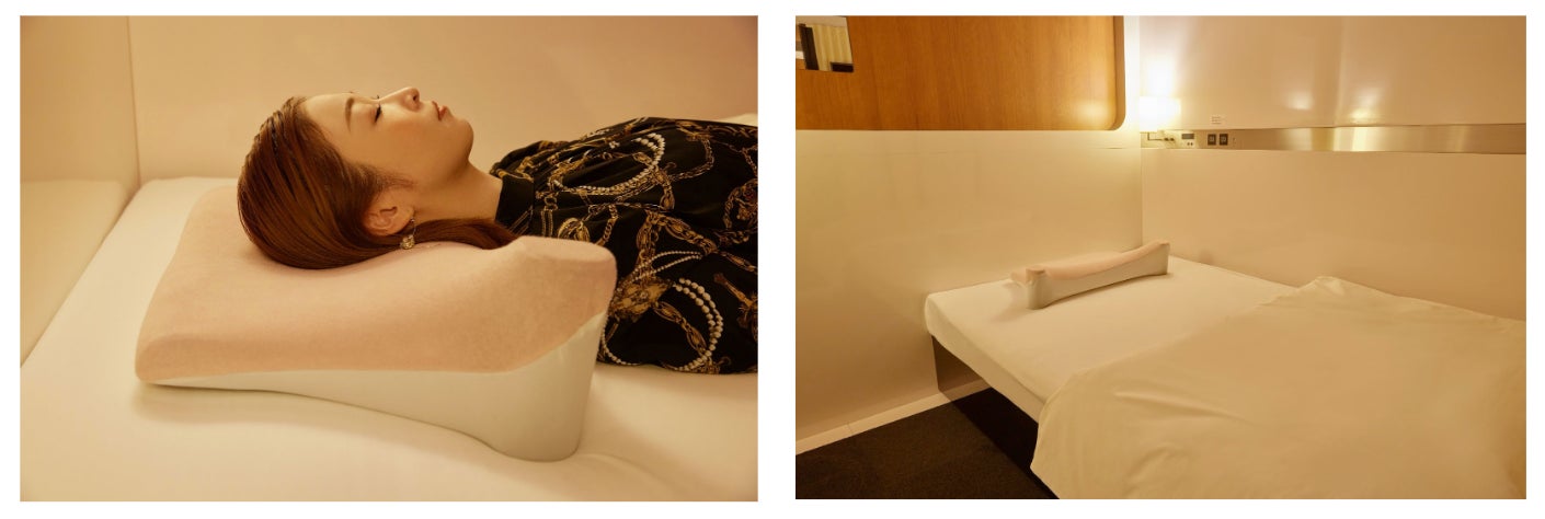 毎日ほしい形に変形するスマート枕「ねむりす」がファーストキャビン 毎日ほしい形に変形するスマート枕「ねむりす」がファーストキャビン