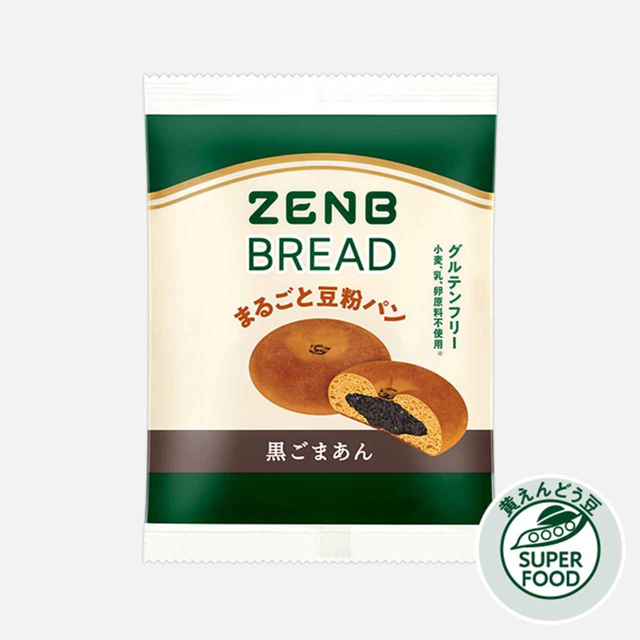 グルテンフリー＆糖質オフの”まるごと豆粉パン”「ZENBブレッド黒ごまあ