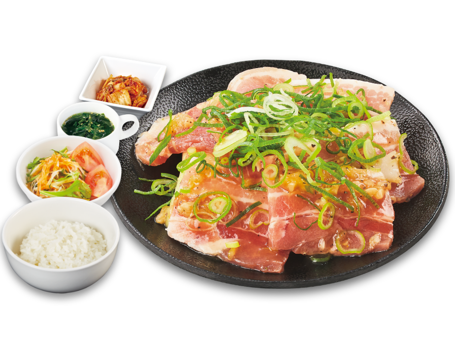 ねぎ塩豚カルビランチ