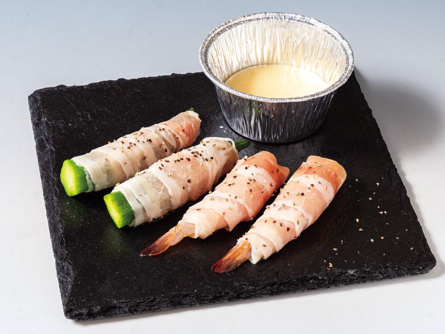 肉巻き焼肉セット（チーズフォンデュ）