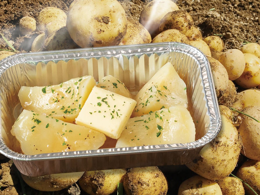 キタアカリの塩バター焼き