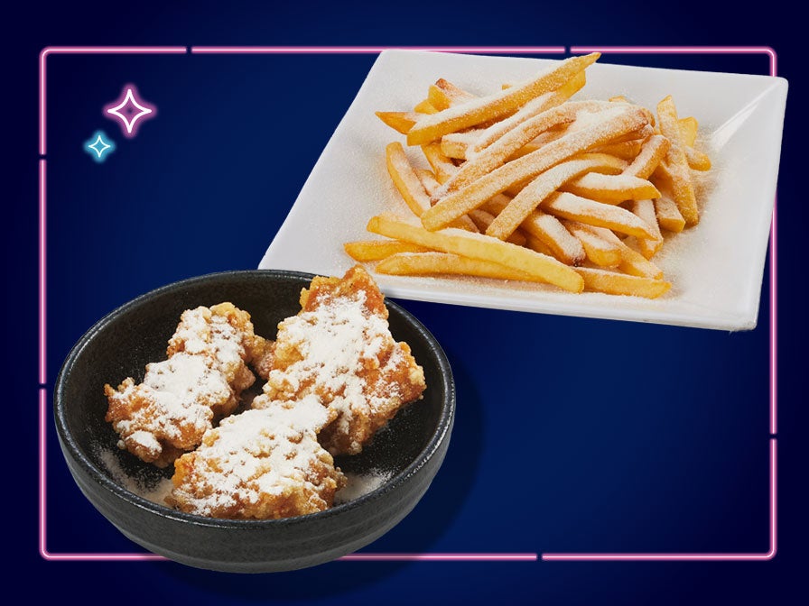 左：プリンクル唐揚げ(単品価格：税込440円)、右：プリンクルフライドポテト(単品価格：税込330円)