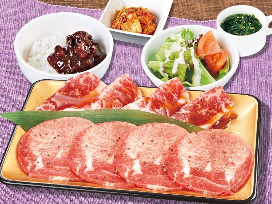 国産牛カルビ&牛塩タンランチ(税込1,738円)