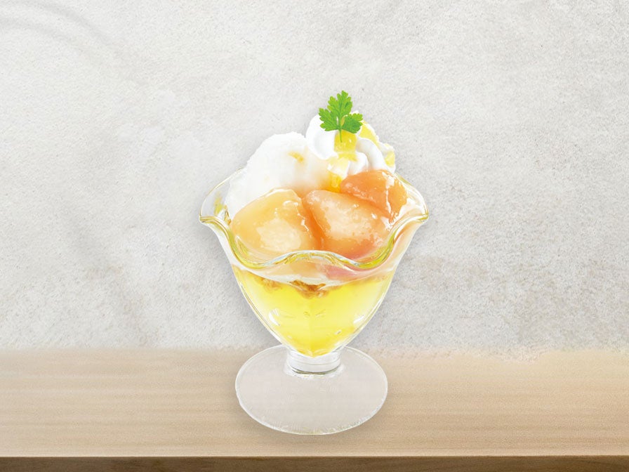 とろ～り白桃のミニパフェ(税込439円)補足なし