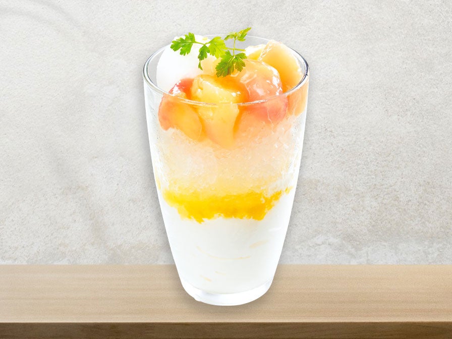 爽やかレモン＆白桃のフラソフティーノ(税込549円)