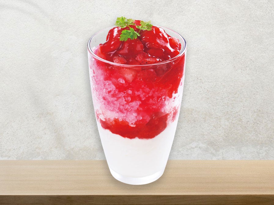 苺のフラソフティーノ(税込549円)