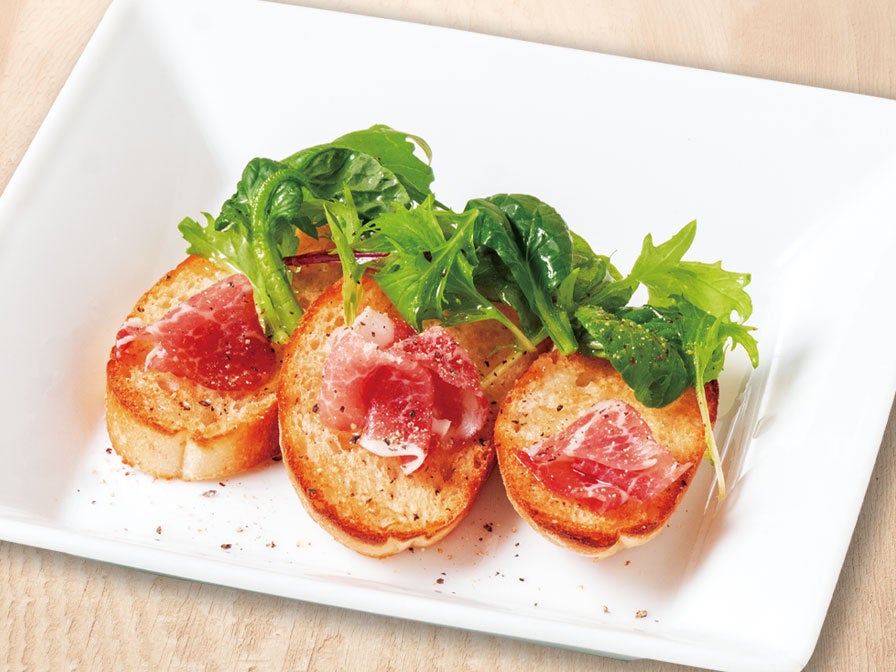 生ハムのカナッペ：199円(税込219円)
