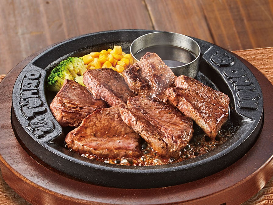 “熟成”ミスジステーキ(約120g:1,539円、約160g:1,869円、約240g:2,584円)※写真は240gです。