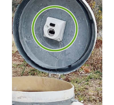 タンクの蓋に「ポン」とつけるだけの簡単設置