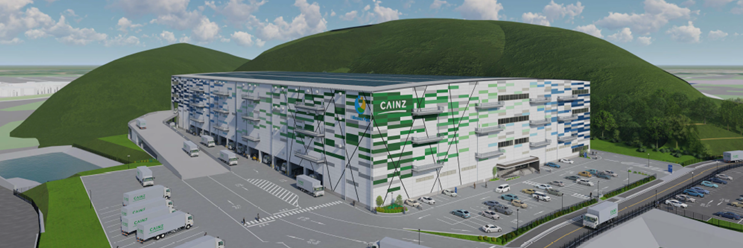 次世代大型物流センター「カインズ桑名流通センター」のイメージ（提供：カインズ）