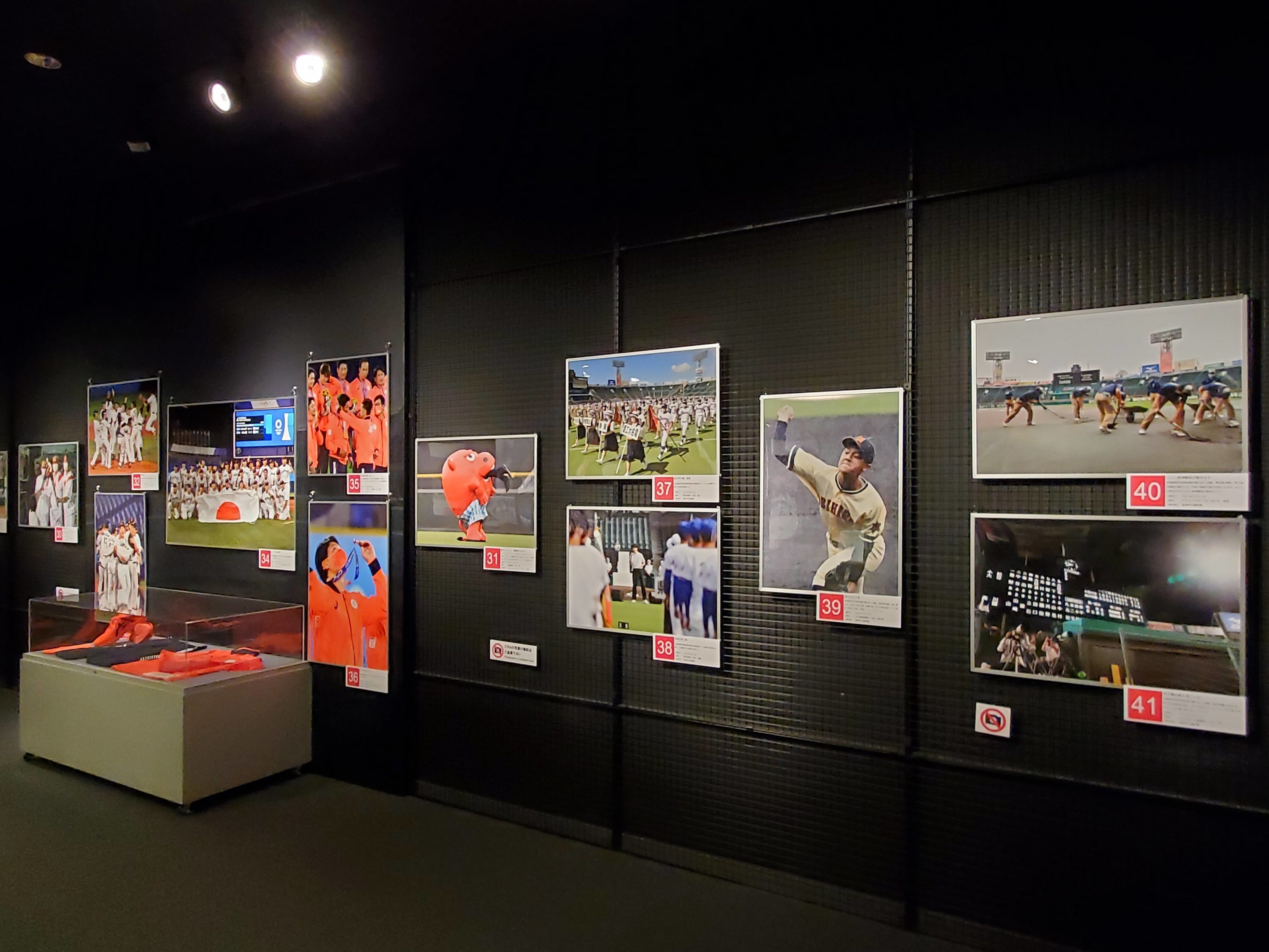 野球殿堂博物館企画展「野球報道写真展2021」展示風景