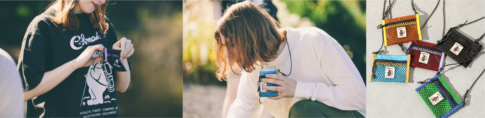 ▲イベントやフェスで大活躍。缶クーラーとコインケースを組み合わせた「CAN WALLET」