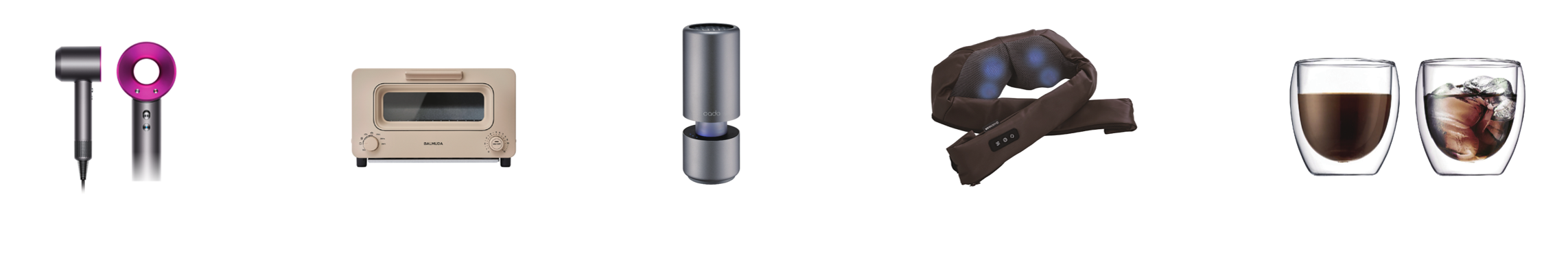 左からA賞・B賞・C賞・D賞・Wチャンス賞