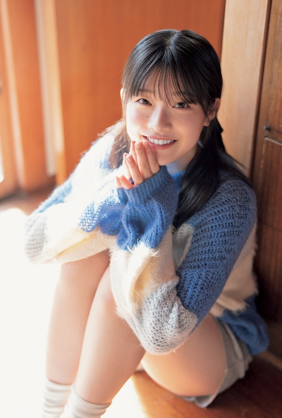 「B.L.T.2022年2月号」ローソンエンタテインメント購入特典ポストカード【小越春花(NGT48)】