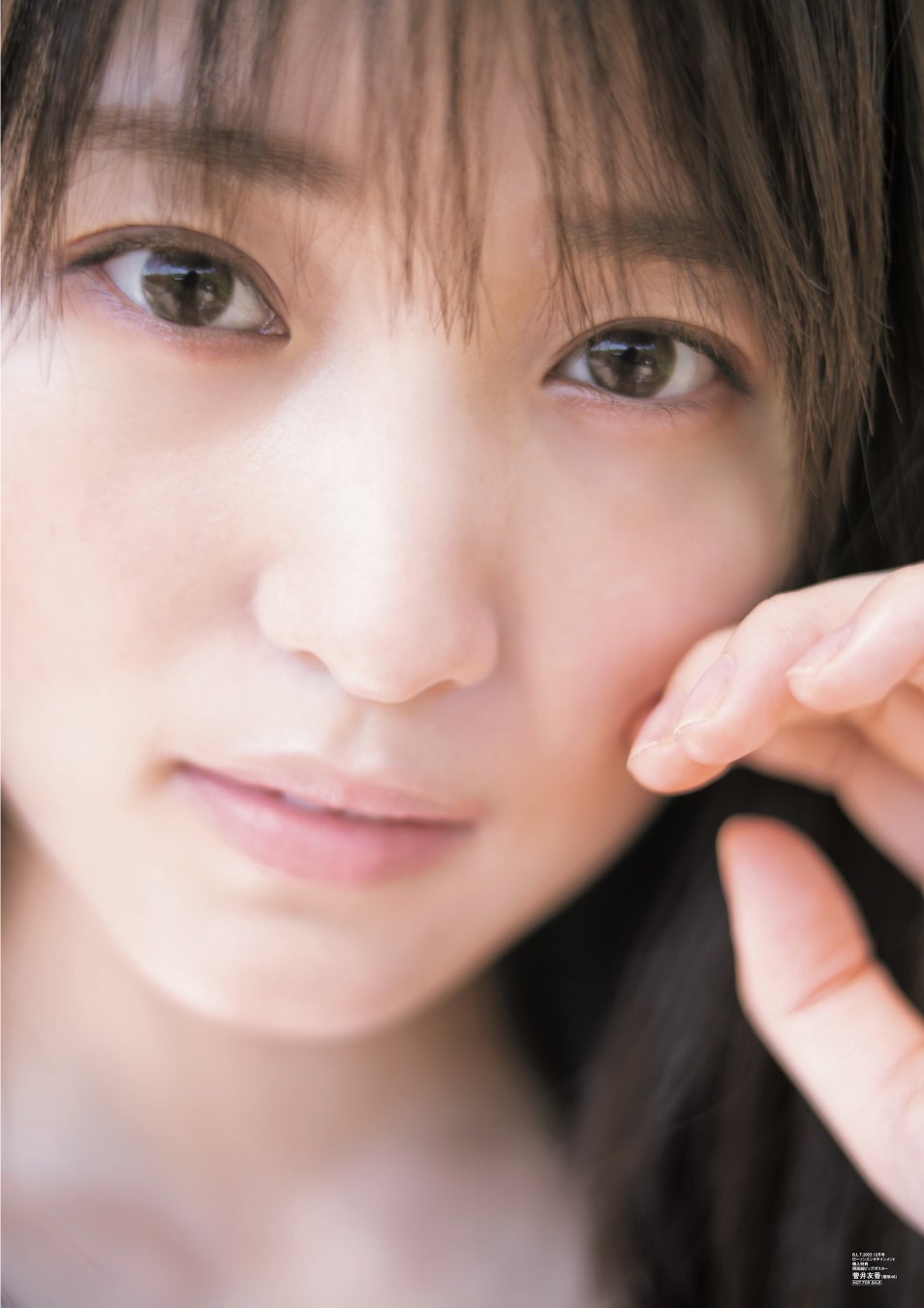 「B.L.T.2022年12月号」ローソンエンタテインメント購入特典：菅井友香（櫻坂46）両面ポスター（裏）