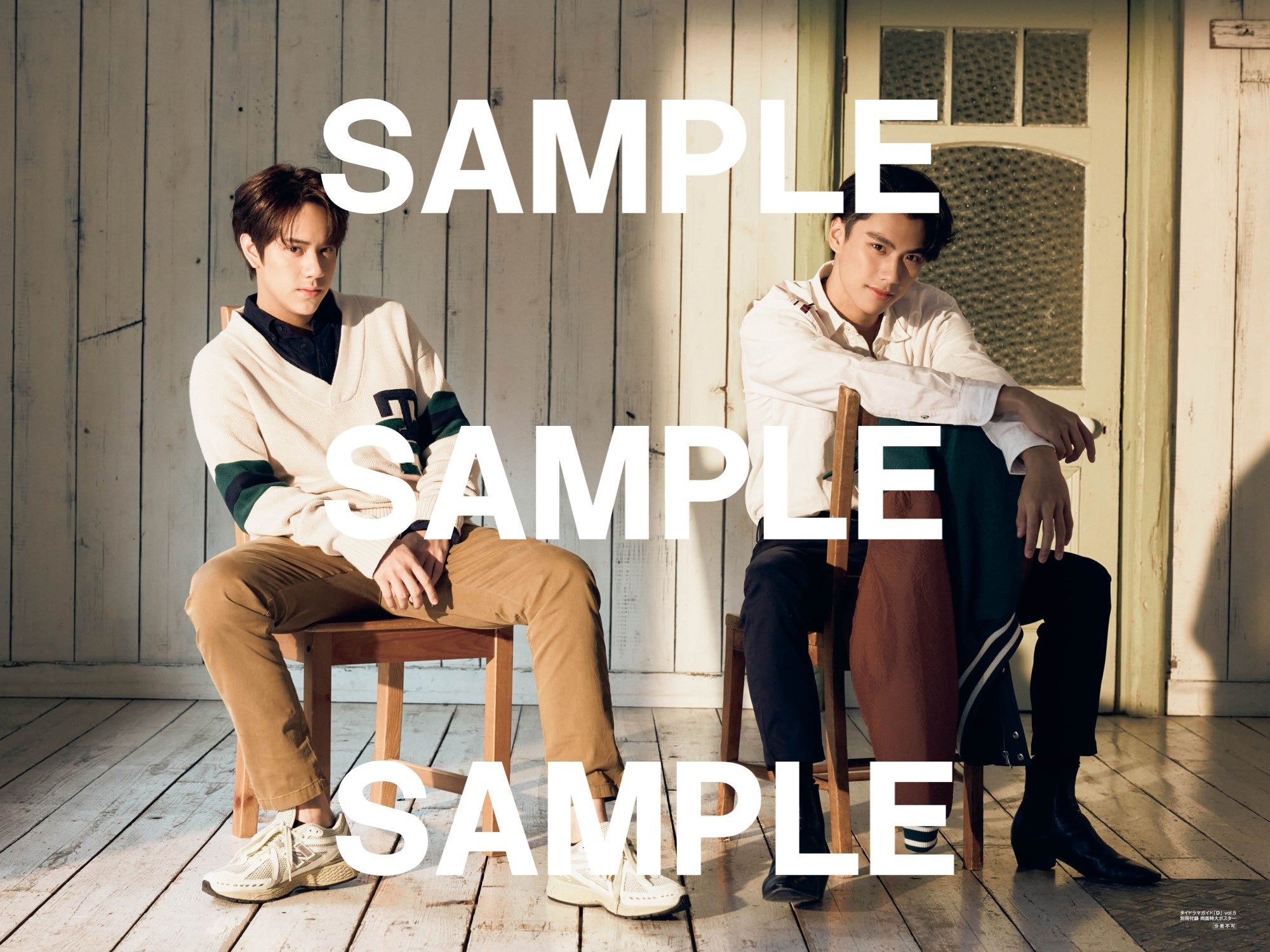 タイドラマガイド「D」 vol.5別冊付録：Krist Perawat／Ohm＆Nanon撮り下ろし両面特大ポスター（裏）