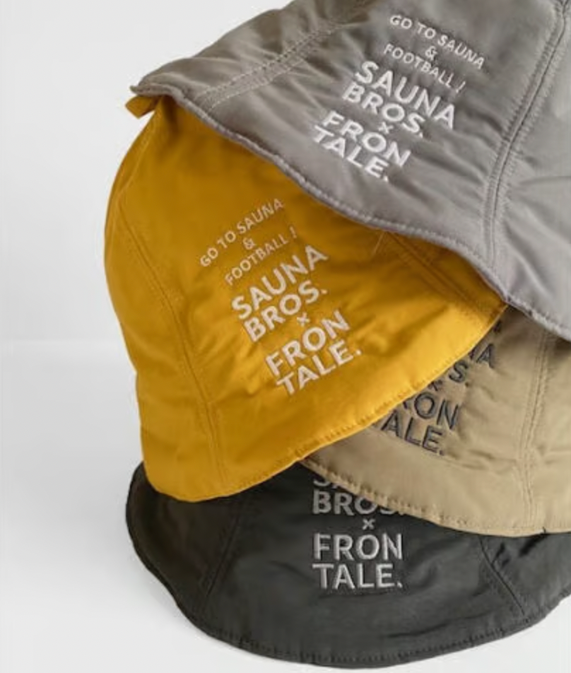 SAUNA BROS.限定　SAUNA BROS.×川崎フロンターレ　コラボサウナハット（グレー、マスタード、カーキ、ブラック）