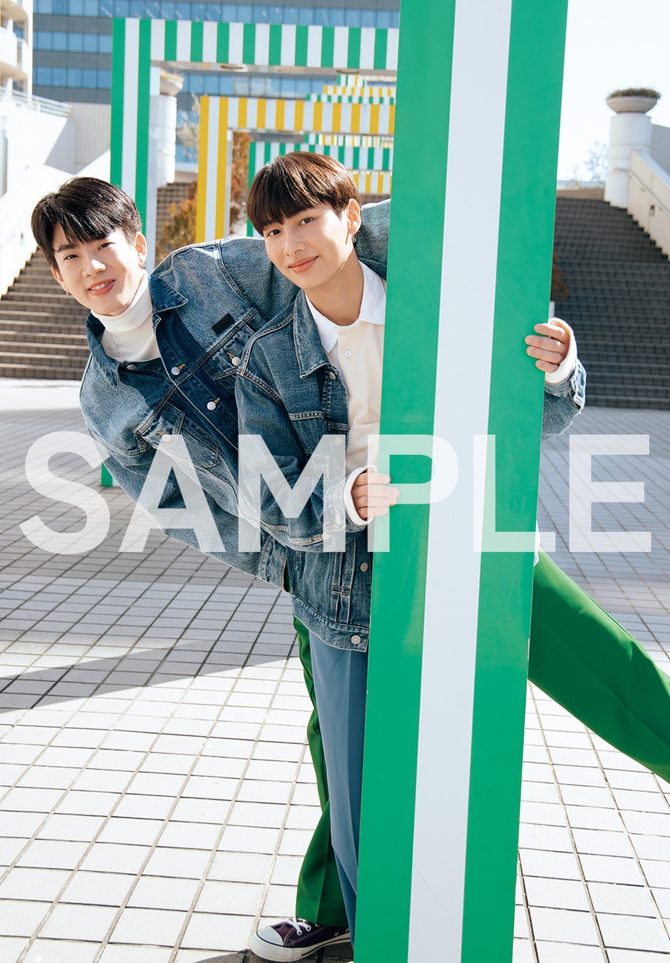 『Off&Gun写真集「evergreen」Cutie ver./Baby ver.』別冊付録ポスター(表)