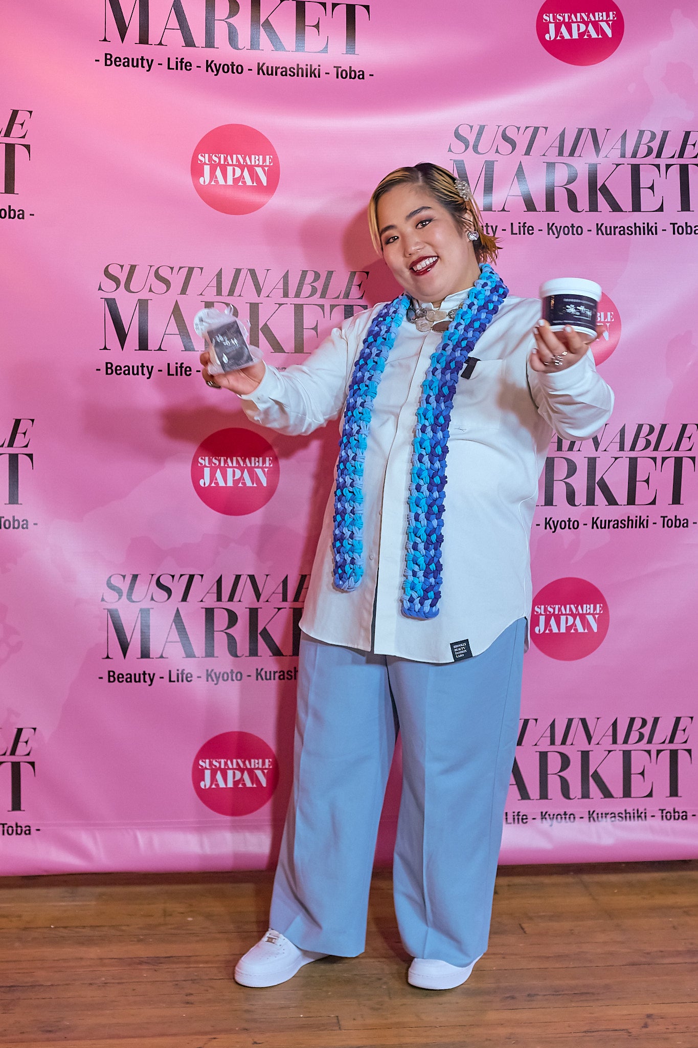 鳥羽_マフラー＆海藻や真珠御エキスが入った石鹸