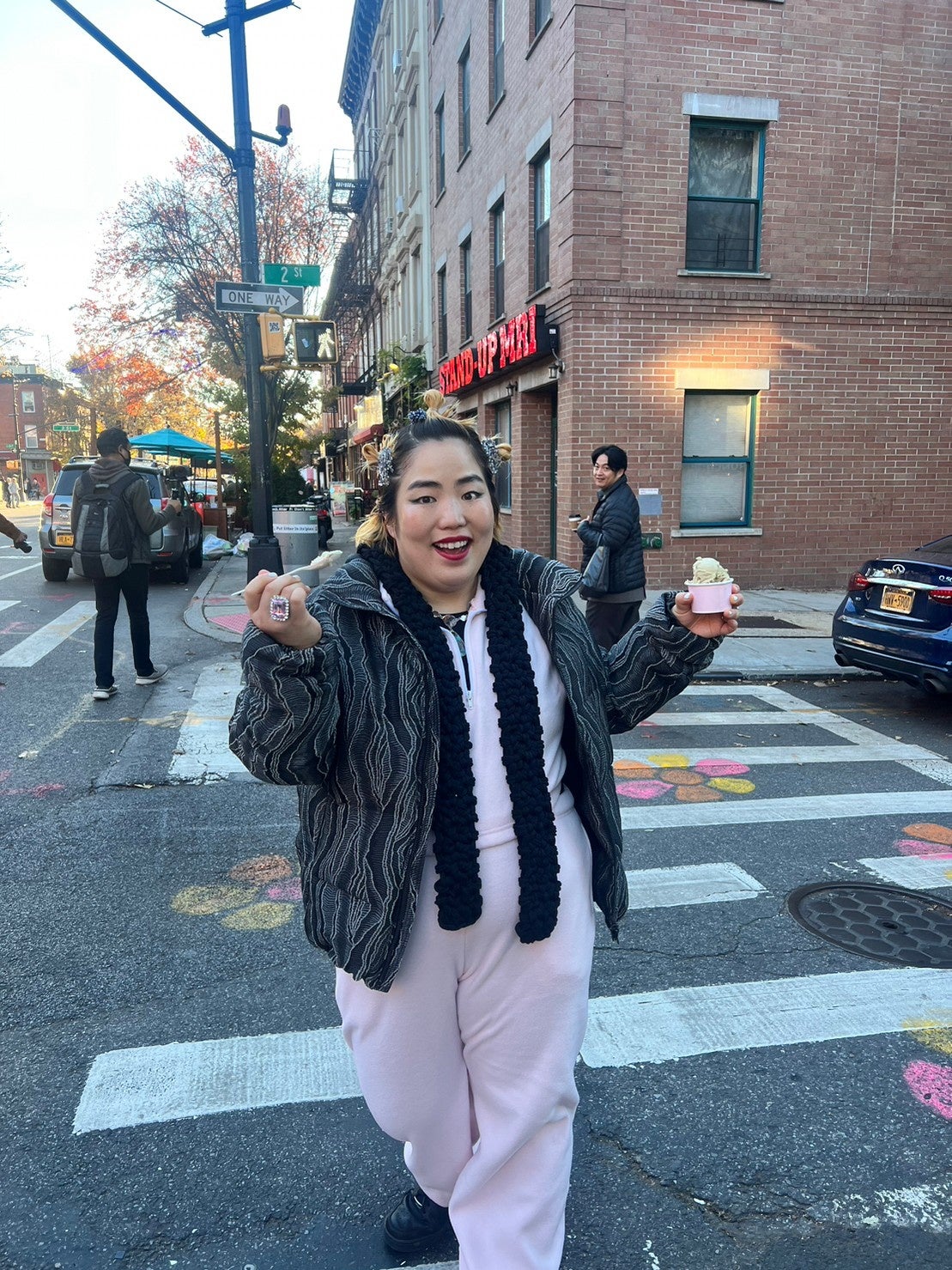 ヴィーガンアイスを頂きながら