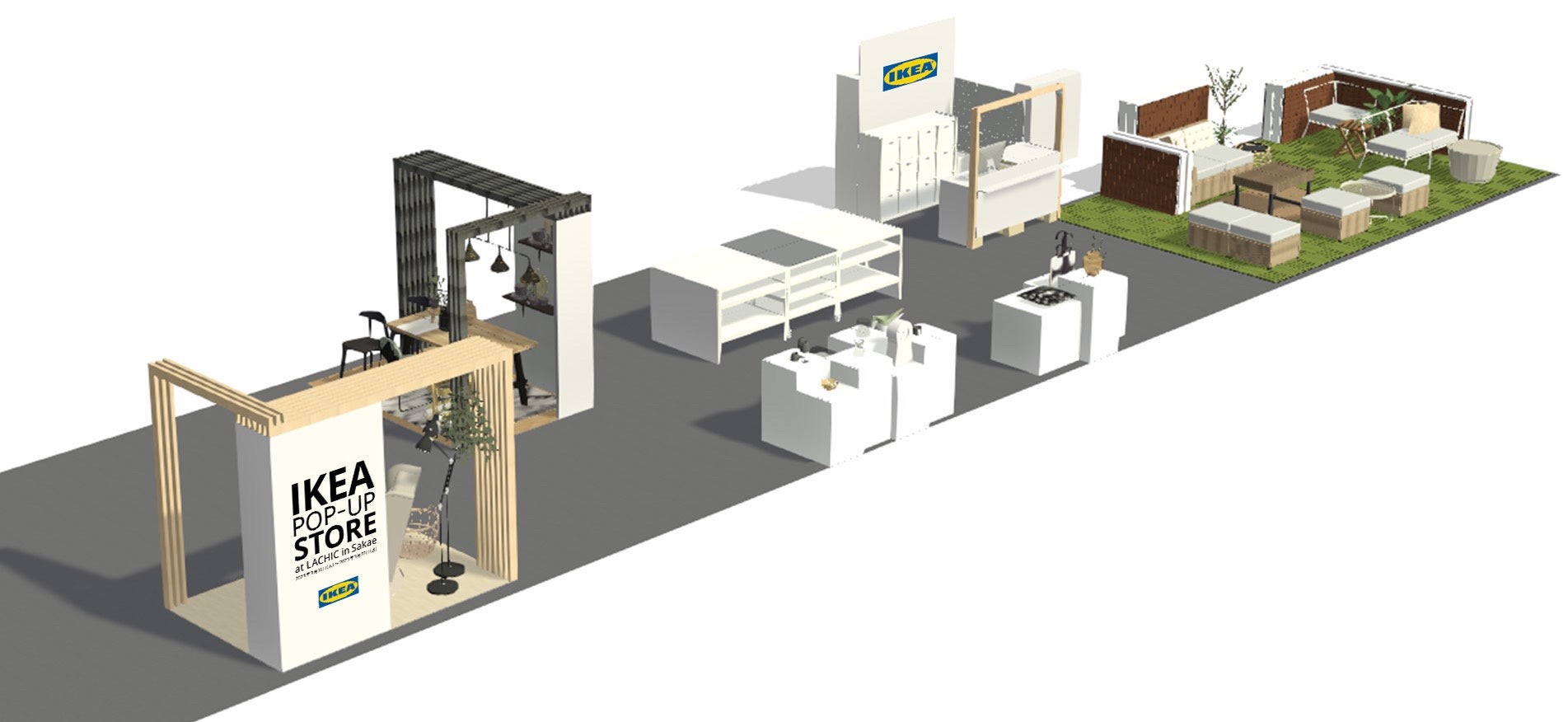 IKEAポップアップストア in 栄 外観イメージ 