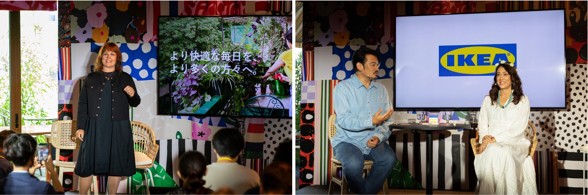 イケア・ジャパン代表取締役社長ペトラ ・ファーレ     LiLiCoさん、小田井涼平さんご夫妻
