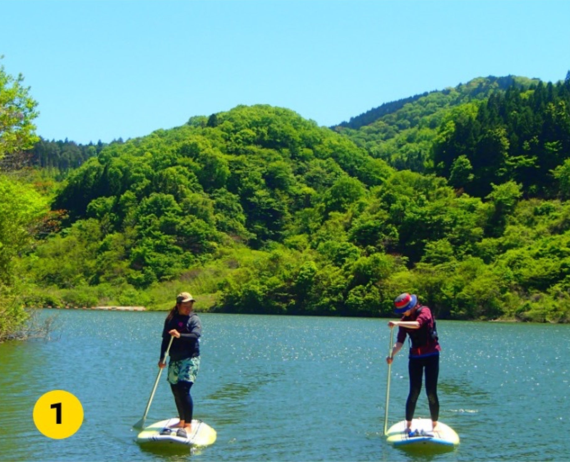 ①SUP （ストームフィールドガイドはぎビレッジ店）