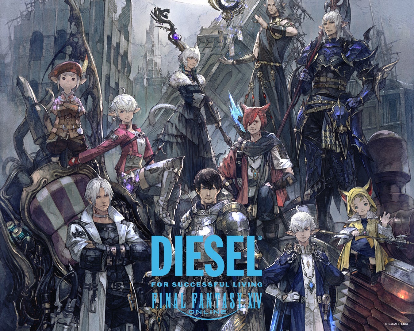 DIESEL×FF14コラボ本格始動!「BRAVE」精神で繋がる限定アイテム&アート展 DIESEL×FF14コラボ本格始動!「BRAVE」精神で繋がる限定アイテム&アート展