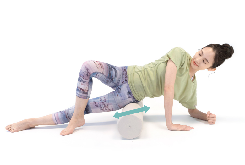 ももをケアする際のポージング