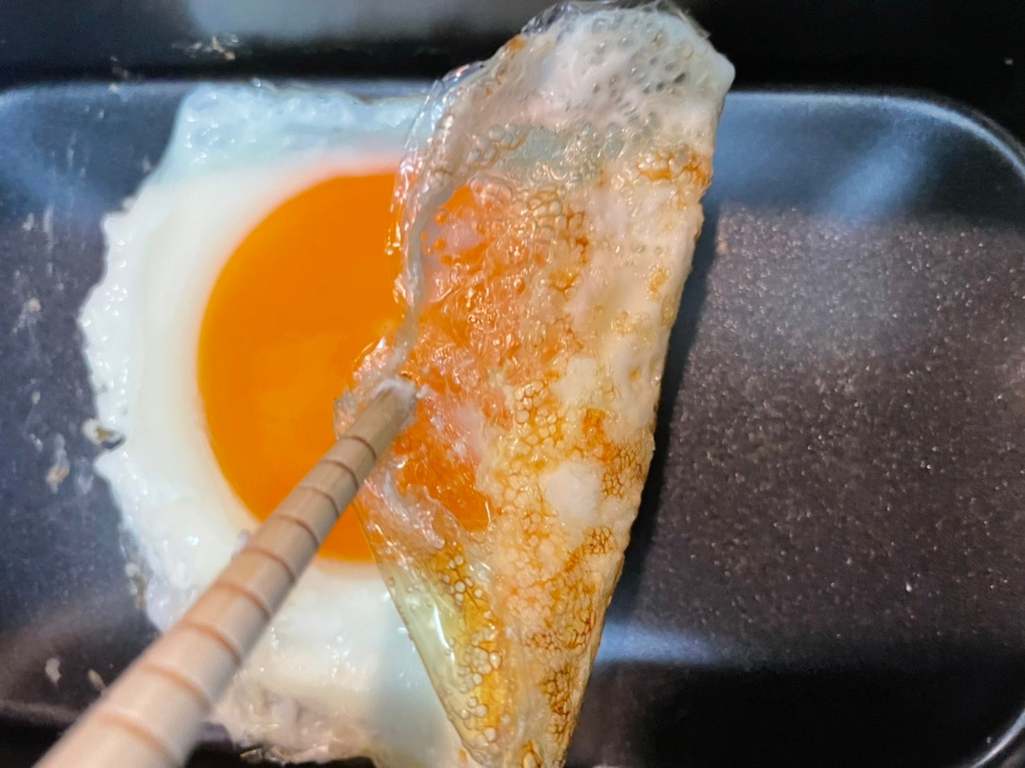 油無しでも卵が焦げ付かないノンスティック加工