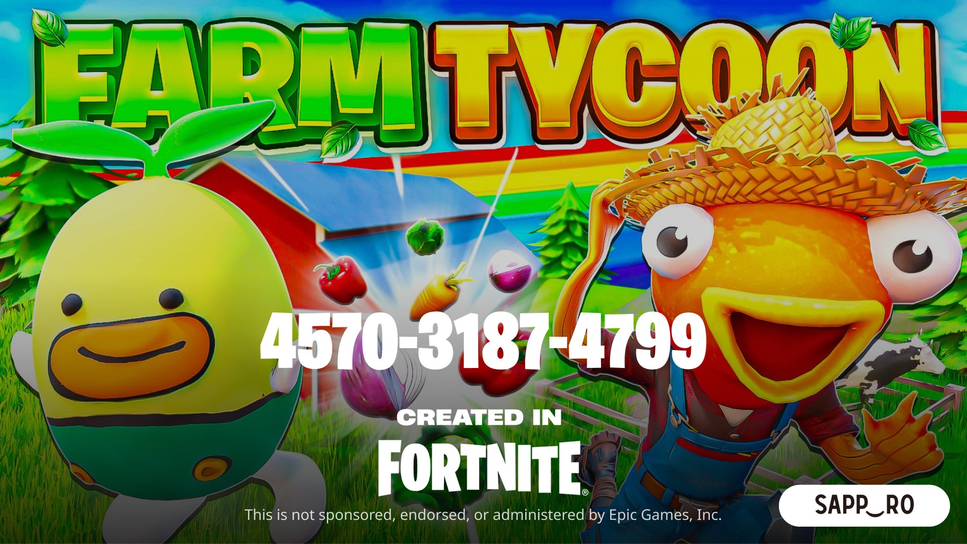 札幌×Fortnite!農場経営メタバースで農業体験! 札幌×Fortnite!農場経営メタバースで農業体験!